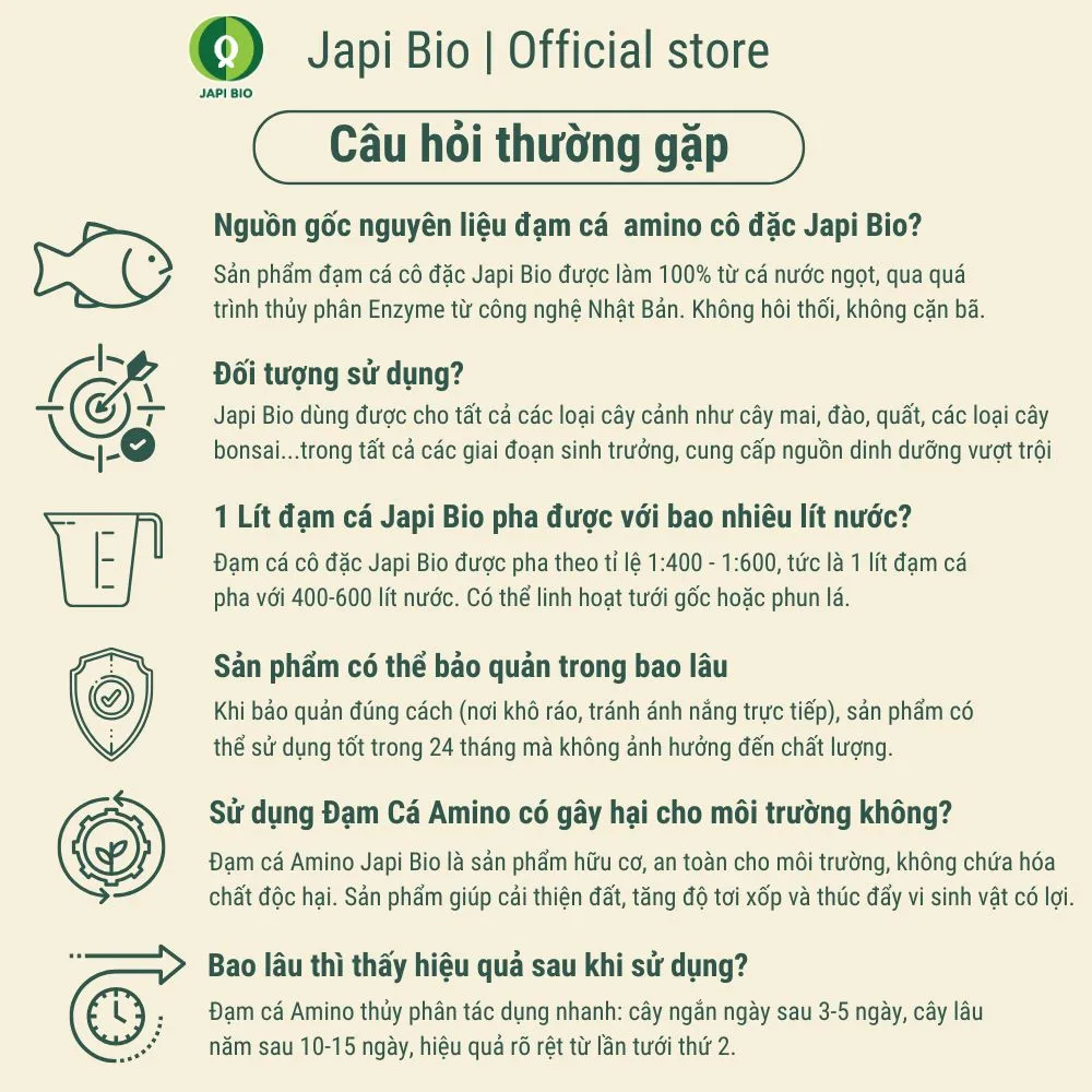 câu hỏi thường gặp về đạm cá japi bio