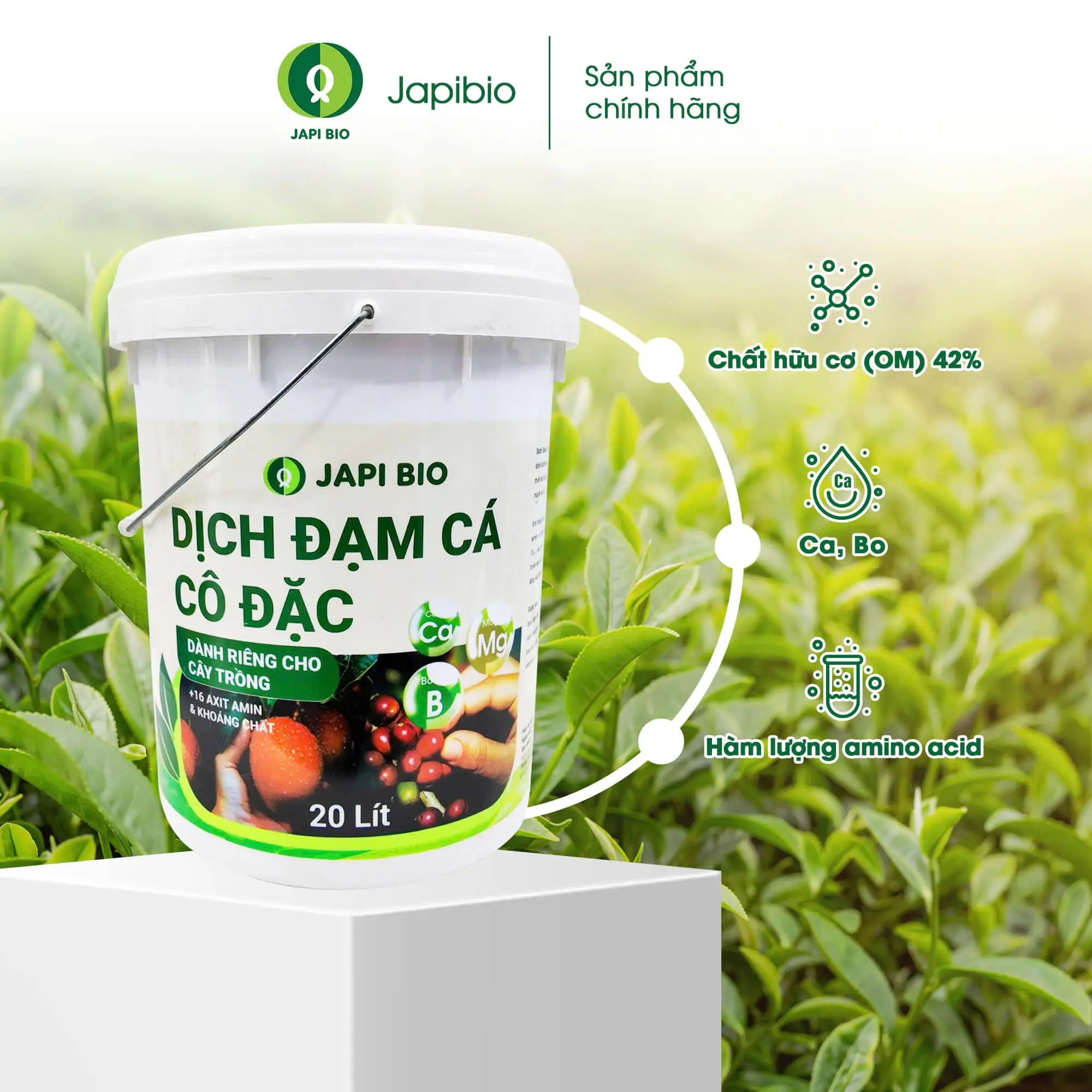 dam-ca-amino đạm cá amino japi bio can 20 lít