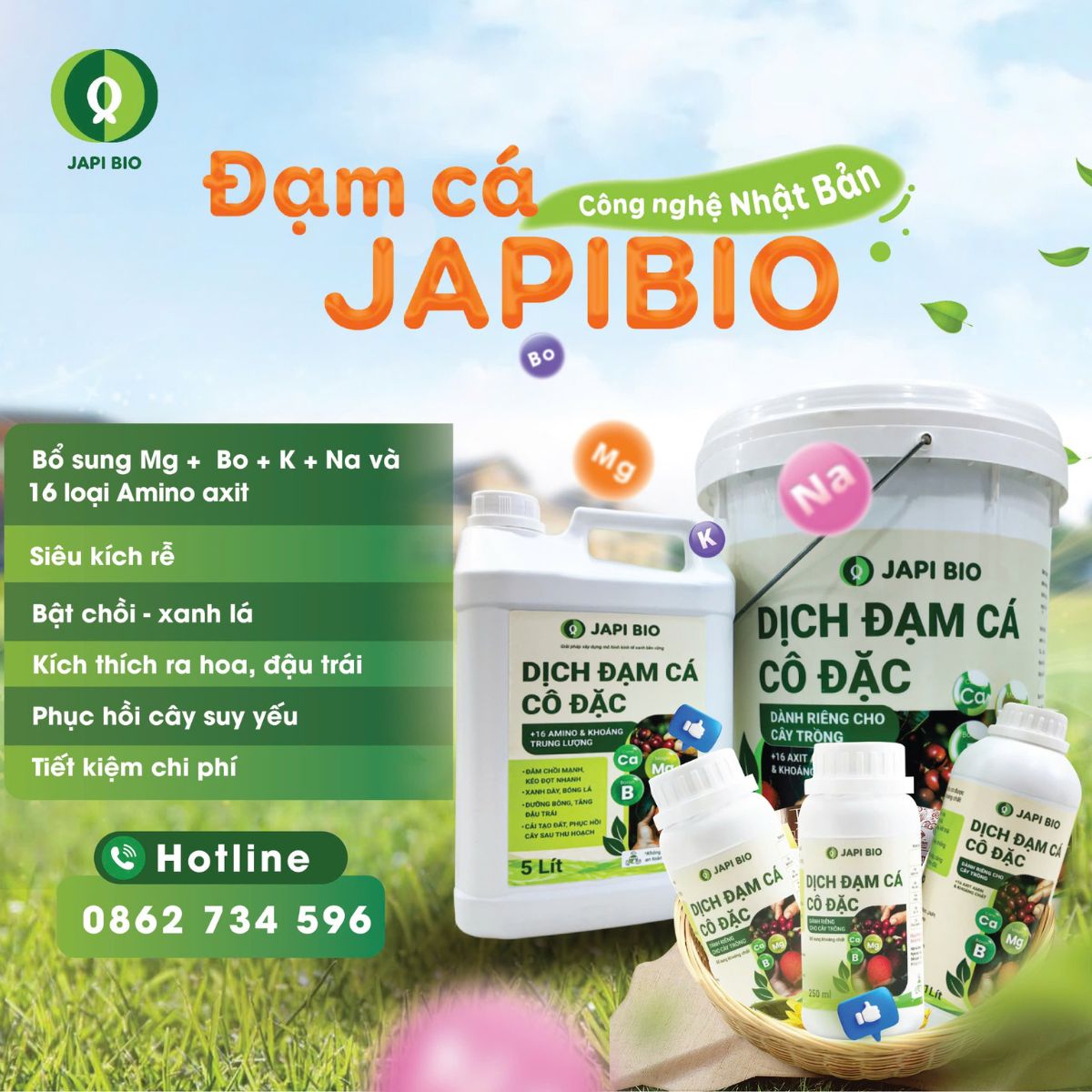 dịch đạm cá Japi Bio