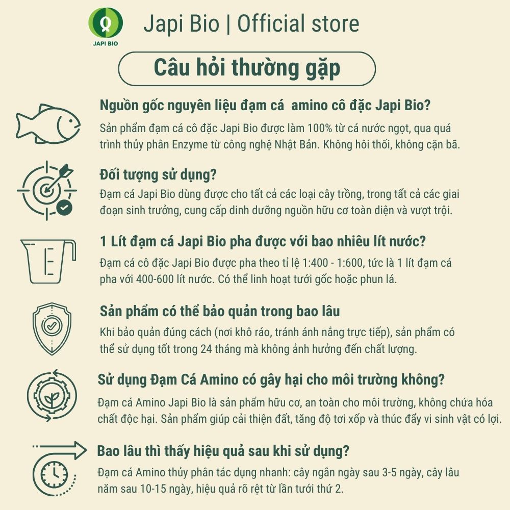 câu hỏi thường gặp - japi bio