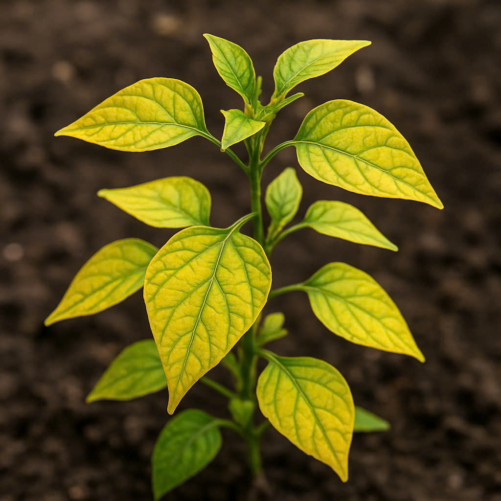 dam-ca-amino cây bị vàng lá