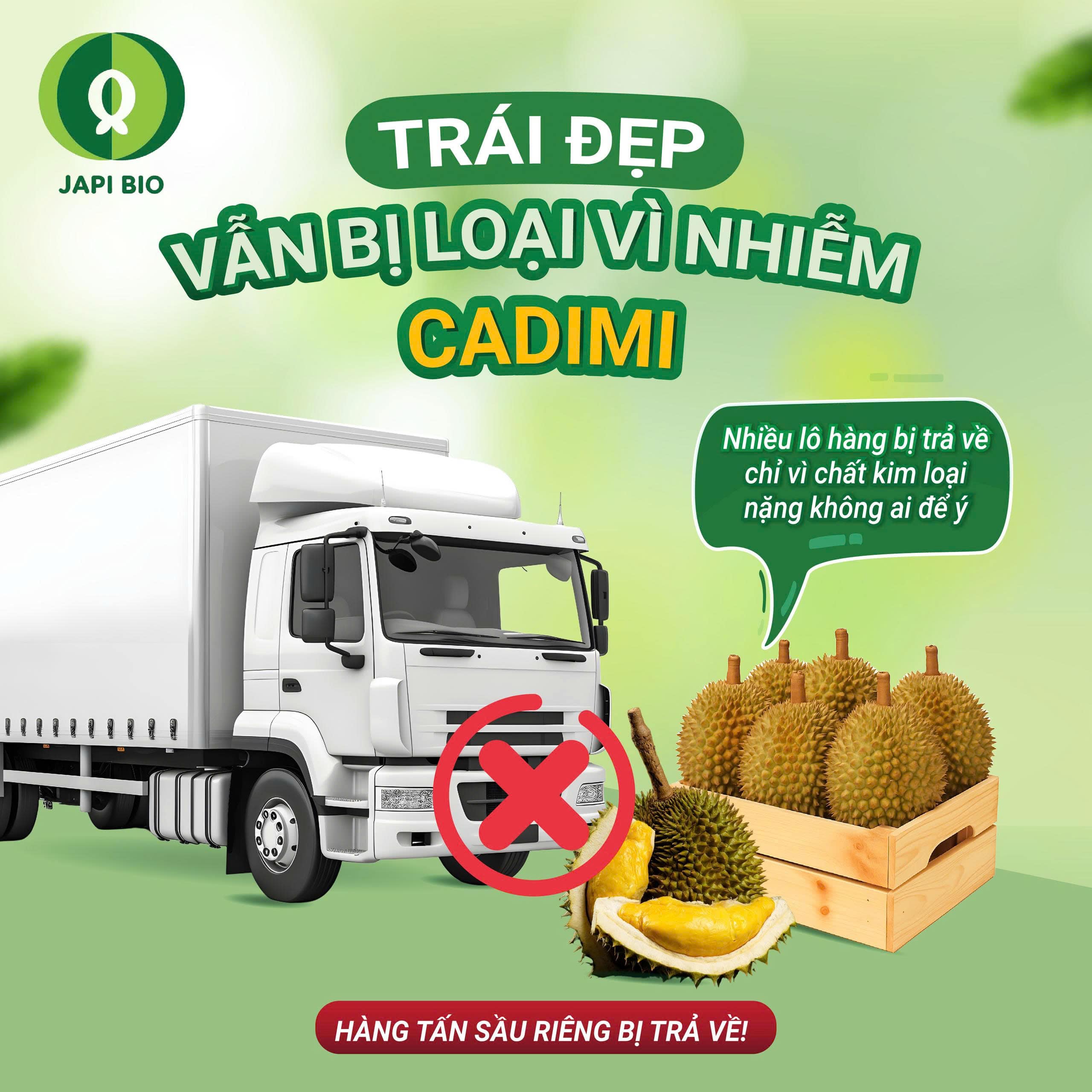 dam-ca-amino sầu riêng nhiễm cadimi